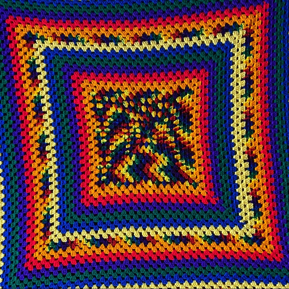 Rainbow Afghan Blanket